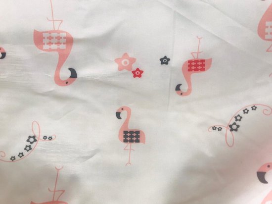 Slabbetje Peuter 2 t/m 3 jaar - lange mouwen met brede opvangbak - Roze Flamingo - kliederschort - verfschort van Qukel — afbeelding 2