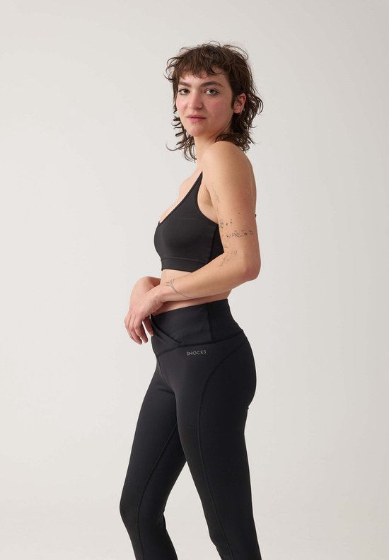 SNOCKS High Waist Legging Cross - Dames Sportlegging - Comfortabel & Stretch - Ademend & Sneldrogend - Voor Fitness & Training van SNOCKS — afbeelding 2