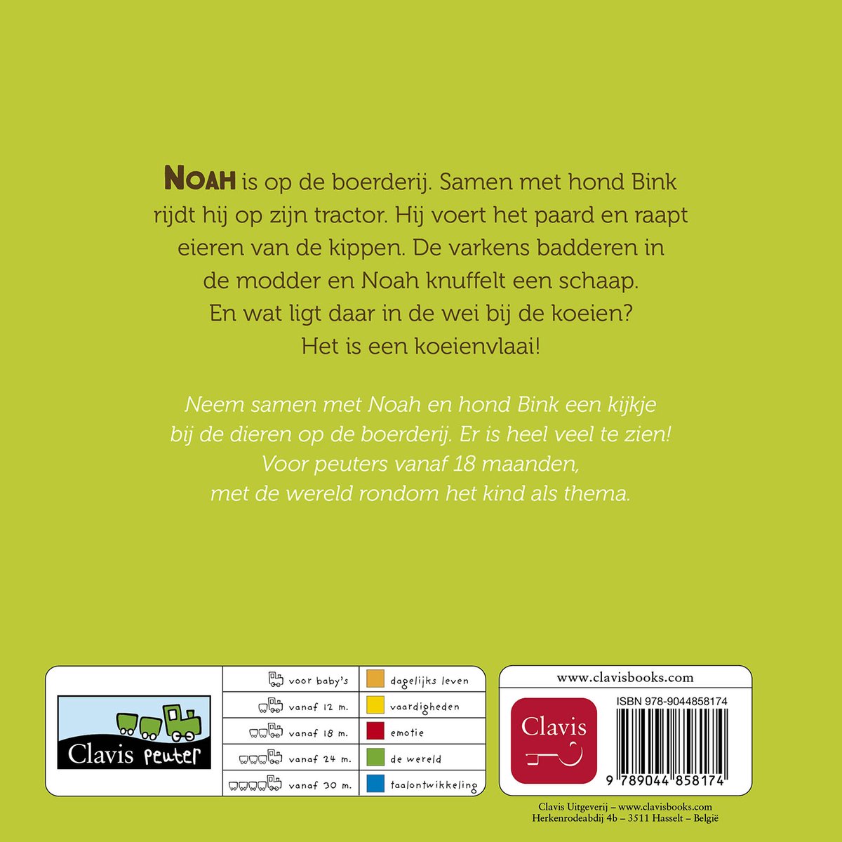 Noah op de boerderij - back cover