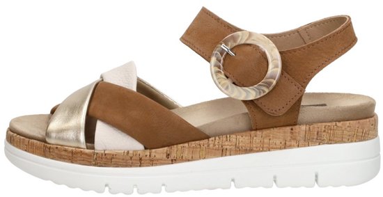 Sandales pour femmes Sub55 Comfort Collection Sami 02 - Cognac - Pointure 37
