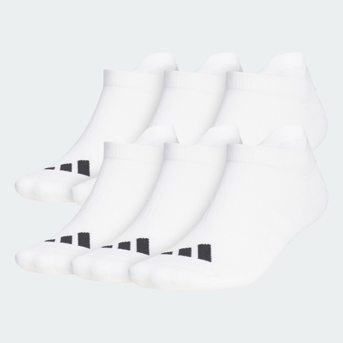 Adidas Golf Enkelsokken 6 Paar Heren Wit