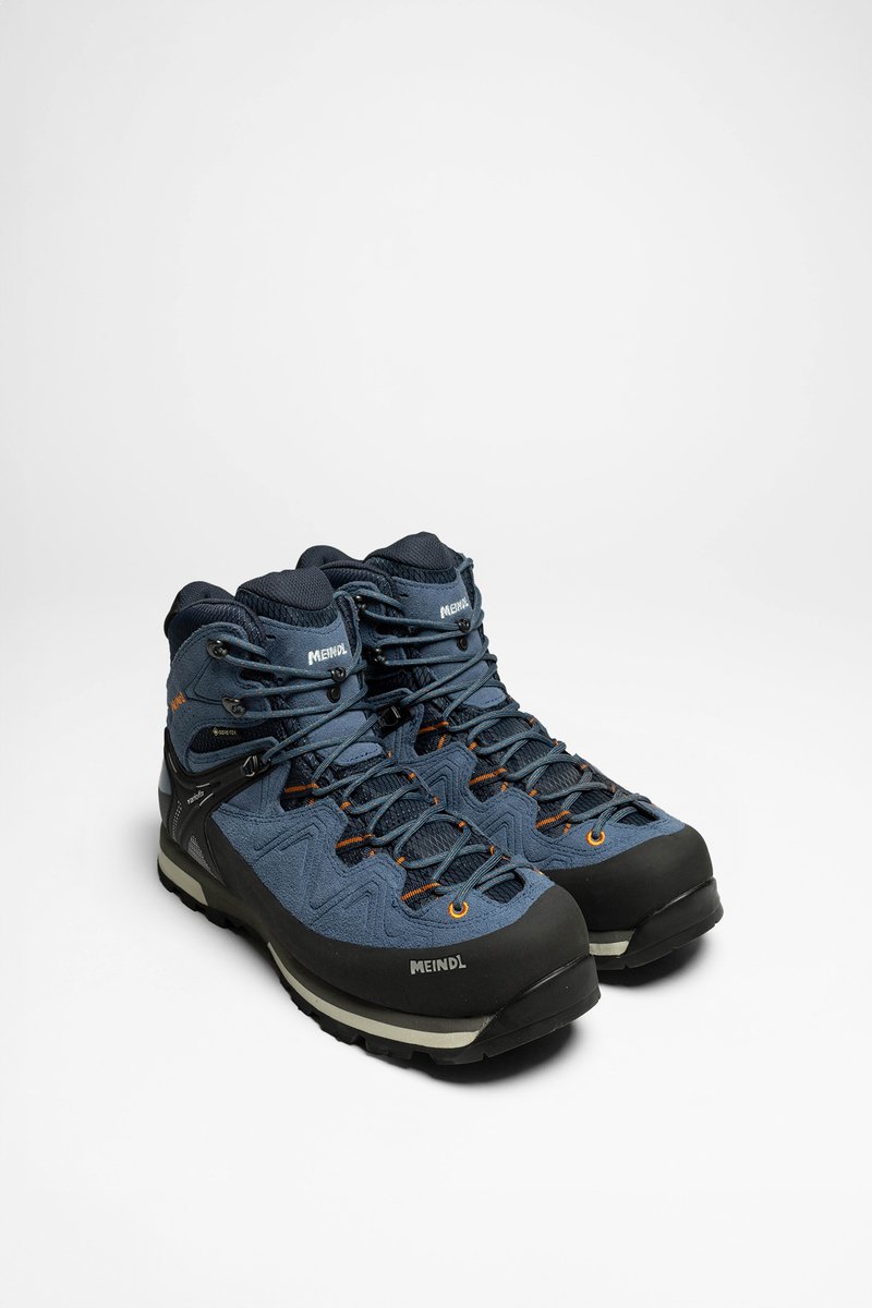 Meindl Tonale GTX Wandelschoenen Heren Bleu Jeans 41.5 Oranje
