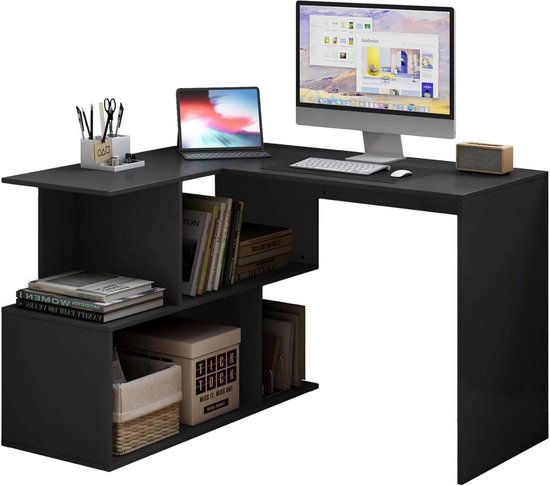 HOMCOM computer desk corner desk with drawers desk desk