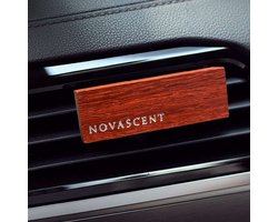 NovaScent® Autoparfum - Houder van Rosewood inclusief 5 premiumgeuren - Essential oil - 100% natuurlijk - Essentiële olie - Autogeur - Auto geurverfrisser - Auto luchtverfrisser - Auto geur - Autogeurtjes