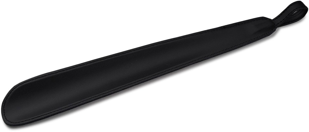 Leather Shoehorn S - smooth black