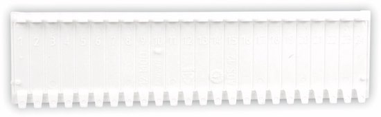 Foto: F tronic 7290032 afdekstrips ps wit 10 stuk s 