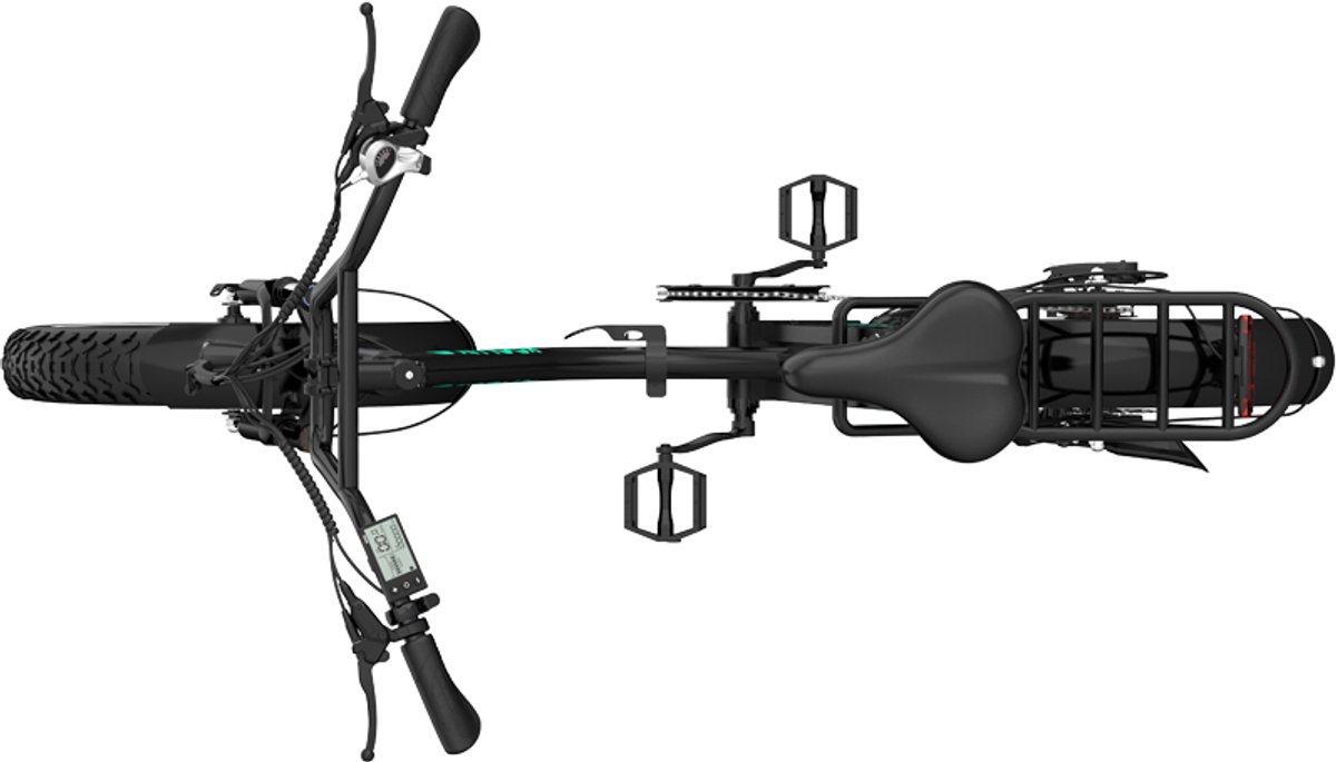 KOOLUX | KL6S Elektrische Vouwfiets | E-Bike | 20x4.0 Inch banden | 48V 15.6Ah 750Wh Lithium Accu | 250W Motor | Maximaal snelheid 25km/u | Maximaal bereik 120km | 7-speed versnellingen | LCD Scherm | Zwart | Gratis Rijklaar Bezorgd – foto 4