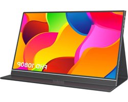 Thuys – Draagbare Monitor Extender voor Laptop – Portable Monitor 15,6 Inch – 1080FullHD Scherm – Gaming PS5 Xbox – HDMI – USB – C