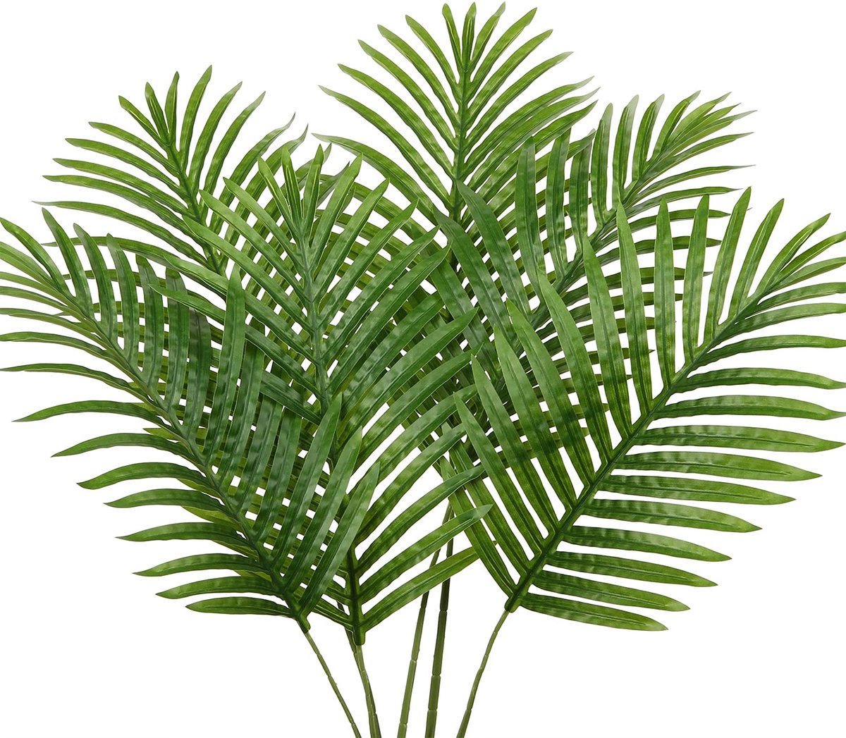 Ibenzoa® Realistische Kunstpalmblad Set van 6 Stukken – Perfect voor Decoratie en Verkoopruimtes
