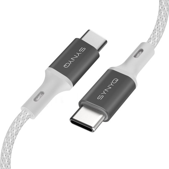 Synyq USB C Data en Laadkabel 3m - USB C Oplaadkabel - Oplaadsnoer Telefoon - Usb c naar usb c - usb-c kabels - USB C kabel 3 meter