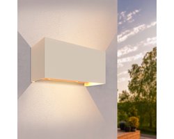 Ledvion LED Wandlamp 9,5W 3000K IP54 Tweezijdig Beige Buitenlamp