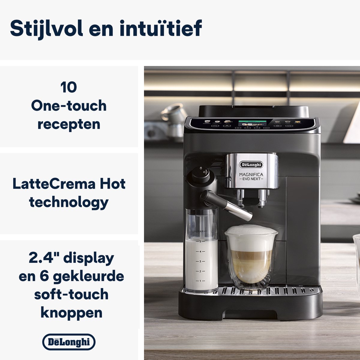 De'Longhi Magnifica Evo Next - Volautomaat met 10 recepten thumbnail 2