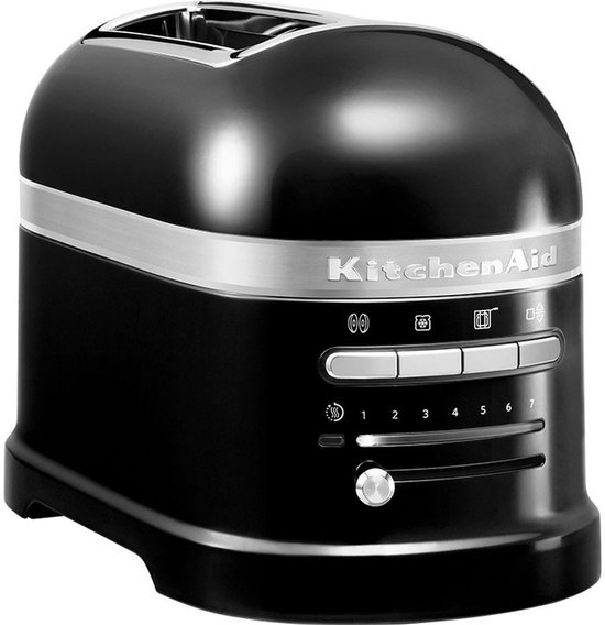 Kitchenaid Broodrooster - Artisan - Toaster met 2 sleuven en verwijderbaar kruimelbakje - Zwart