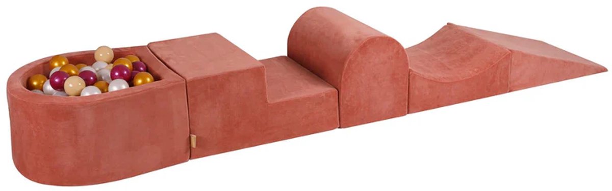 Velvet Red Marsala - Schuimspeelplaats voor kinderen | Ballen om uit te kiezen
