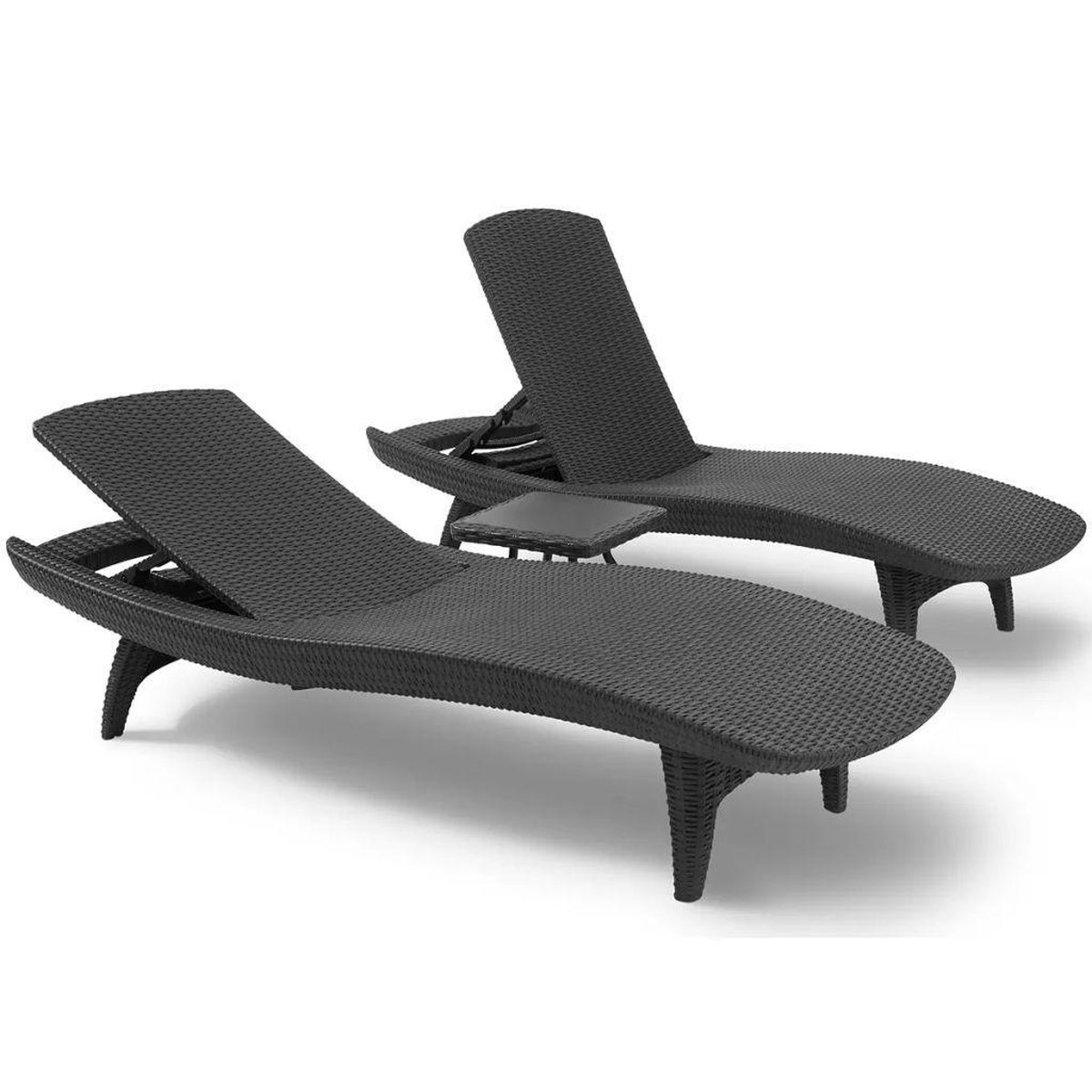 Keter Pacific Sun Lounger Kunststof Ligbedden 3delig