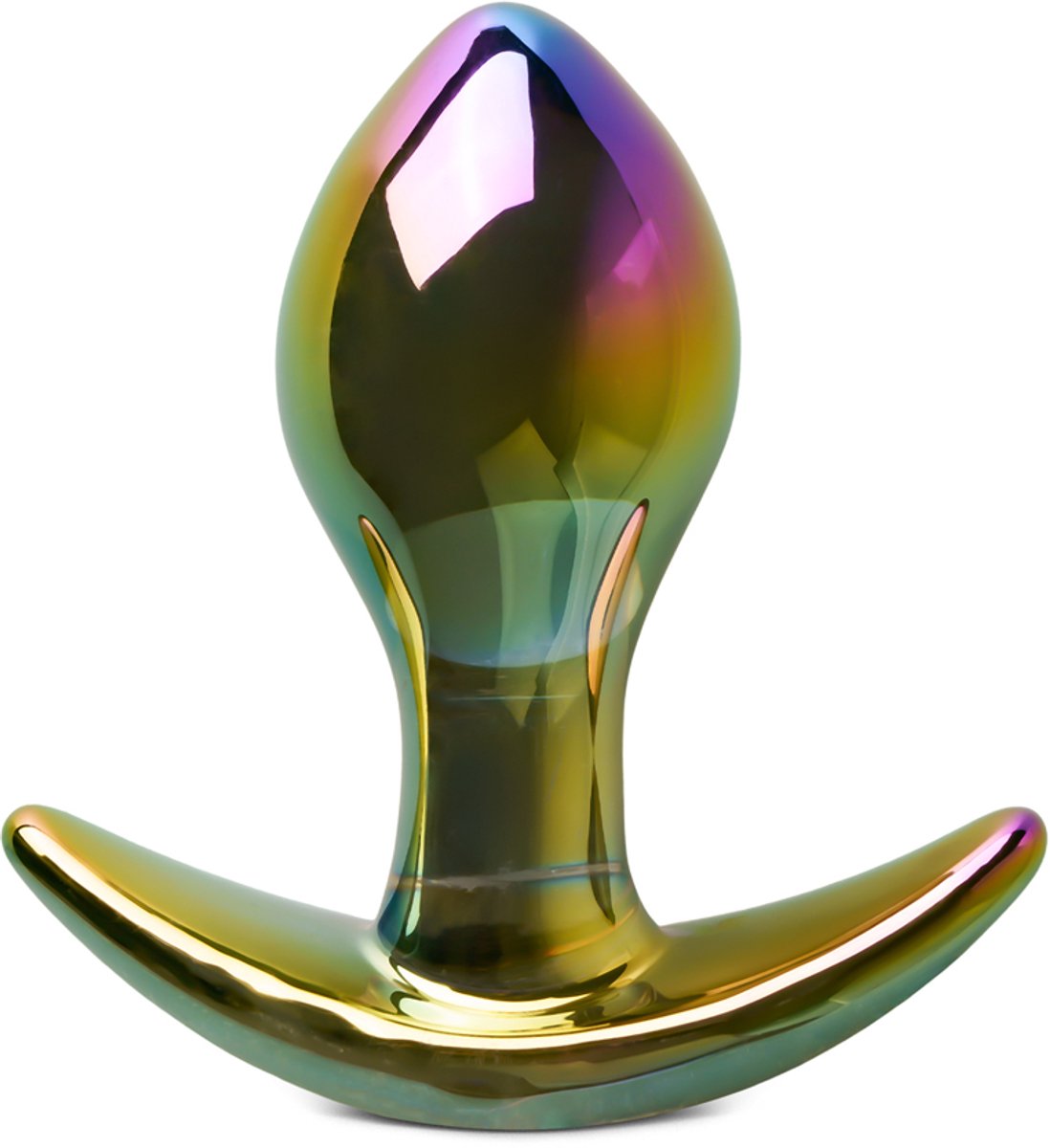 Luxe Gekleurde Glas Buttplug – Prachtig Sensueel & Speels