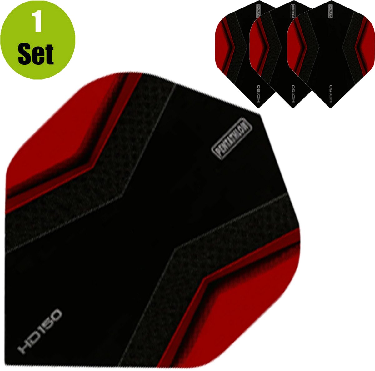Pentathlon HD150 Dart Flights Xwing - Rood