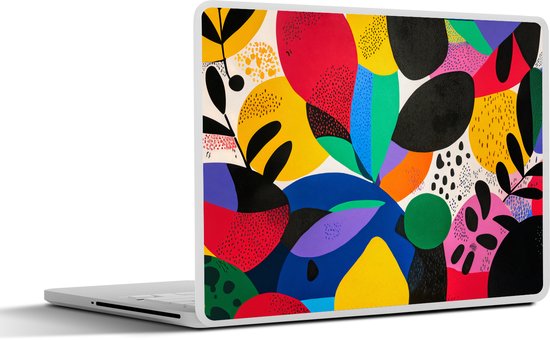 Laptop sticker - 13.3 inch - Vormen - Stippen - Kleurrijk - 31x22,5cm ...