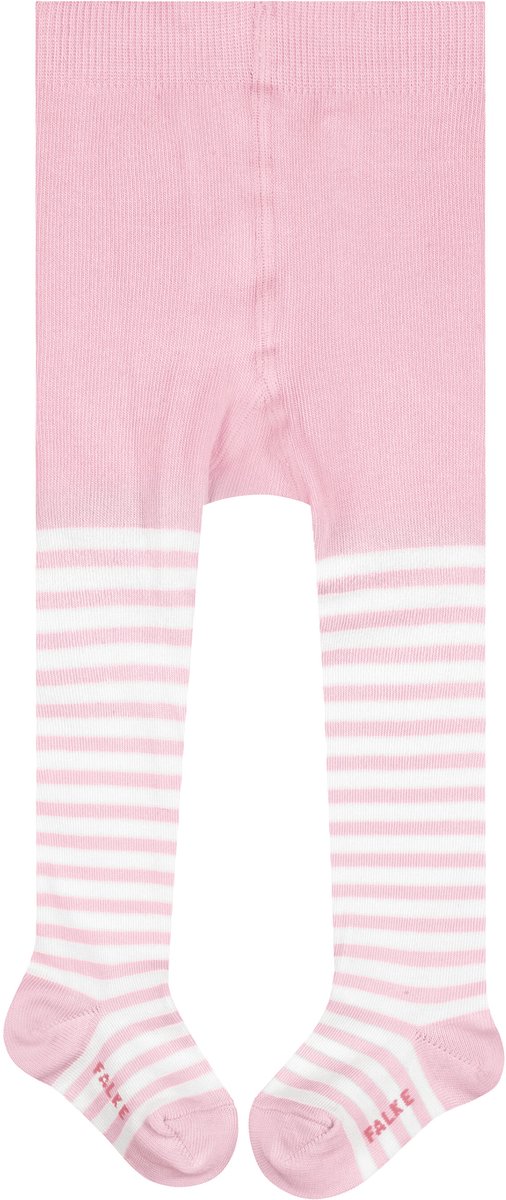 FALKE Stripe versterkt huidvriendelijk katoen panty baby roze - maat 62-68