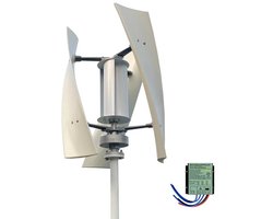 Windturbine - Windmolen - Windturbine Generator - Windenergie - Verticaal As - 5000W - 48V - Met controller - 3 Messen - Stille en Efficiënte Energieoplossing - voor Thuisgebruik