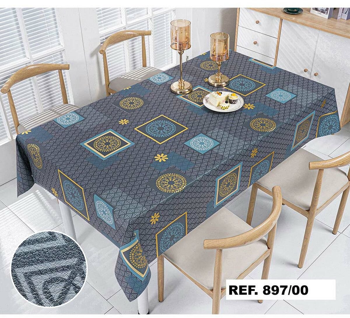 Tafelkleed op rol Productos Gol Master Gold Blauw 140 cm x 20 m