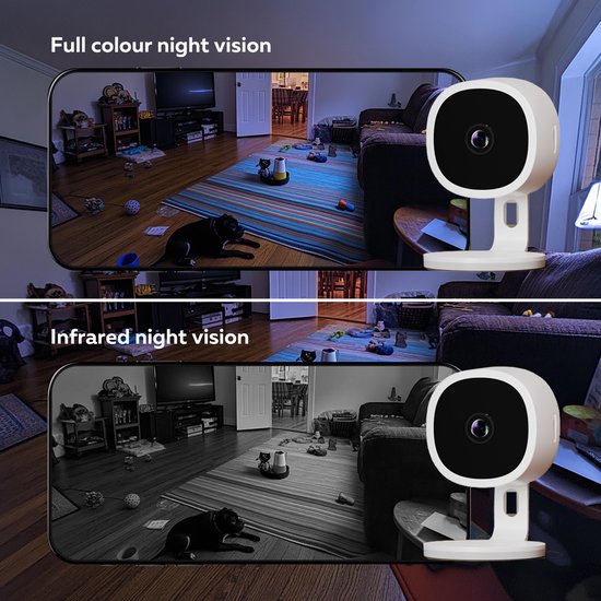 Calex Slimme Bewakingscamera voor Binnen - Wifi IP Camera, Beveiligingscamera met Nachtzicht en 2-Weg Audio - Indoor - 2K (Full HD) - Wit van Calex — afbeelding 5