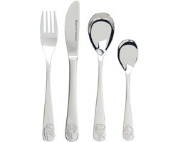 Kinderbesteck Hoftiere Set van 4