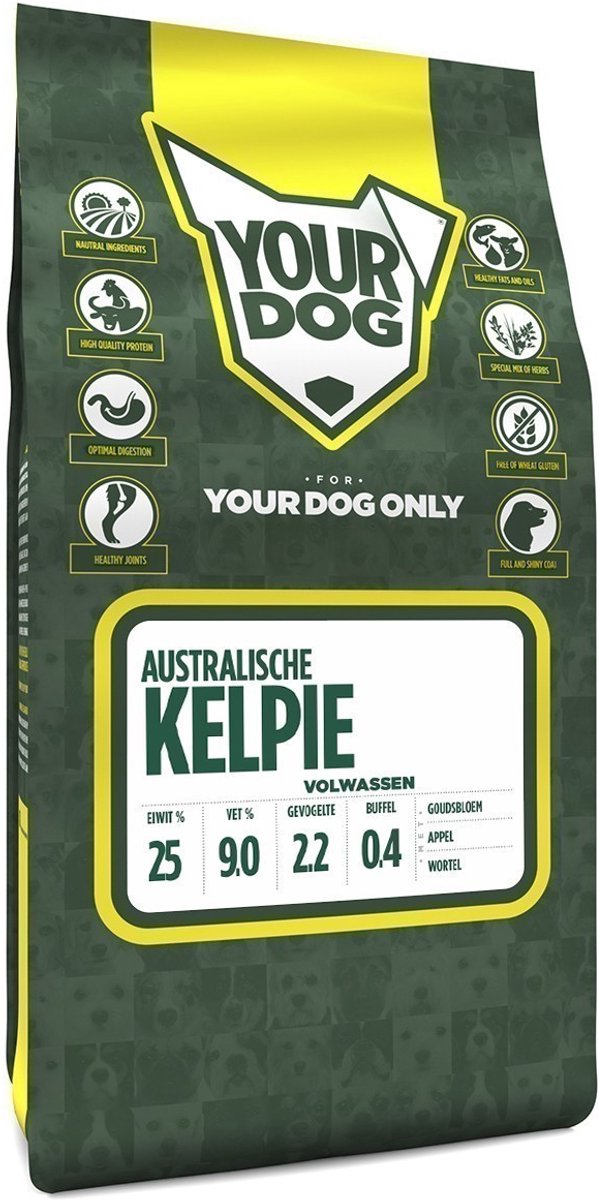 Yourdog Hondenvoer Yourdog - Australische Kelpie - Buffel en Kippenvlees - 3kg