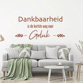 Sticker mural Gratitude - Noir - 80 x 37 cm - Muursticker4Sale