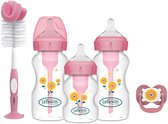 Bol.com Dr. Brown's Options+ Anti-Colic Starterset - Brede halsfles - Roze aanbieding