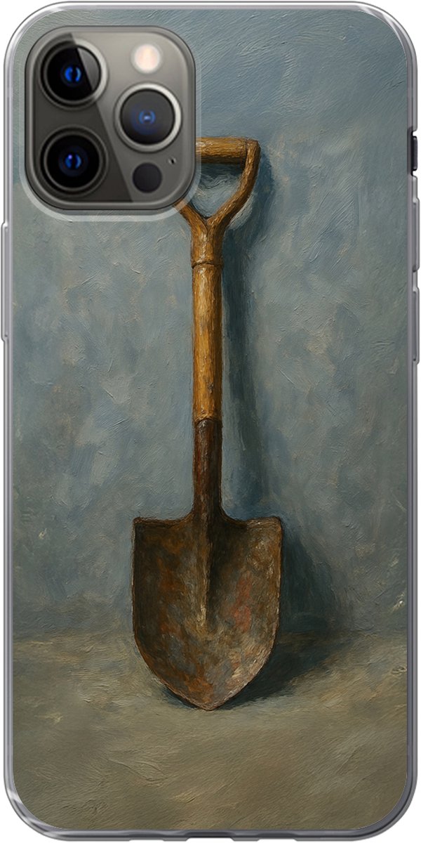 Telefoonhoesje Geschikt voor iPhone 13 Pro hoesje - Schep - Gereedschap - Schilderij - Siliconen Telefoonhoesje Telefoonhoesje