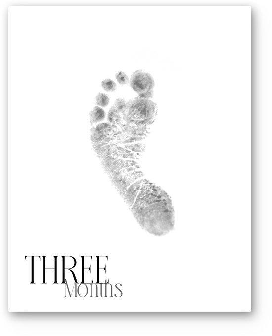 Inktloze Baby Mijlpaalkaarten - 12 Herinneringskaarten met Vingerafdruk Set - Inktvrije Hand- & Voetafdruk Doekjes - Kraamcadeau of Babyshower Geschenk van Merkloos — afbeelding 4