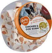 Duvo+ hondensnack Meat! kip & kabeljauw sushi 500g