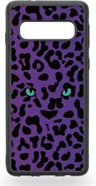 Leopards turqoise eyes Telefoonhoesje - Samsung Galaxy S10