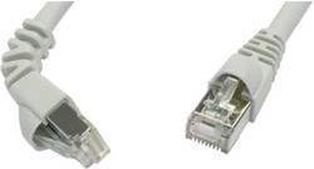 Image of Telegärtner 100008487 RJ45 Netwerkkabel, patchkabel CAT 6A S/FTP 3.00 m Grijs Vlambestendig, Snagless 1 stuk(s)