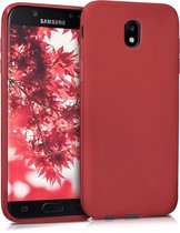 kwmobile telefoonhoesje voor Samsung Galaxy J5 (2017) DUOS - Hoesje voor smartphone - Back cover in mat rood