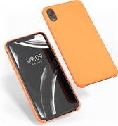 kwmobile telefoonhoesje voor Apple iPhone XR - Hoesje met siliconen coating - Smartphone case in fruitig oranje