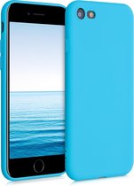 kwmobile telefoonhoesje voor Apple iPhone SE (2022) / SE (2020) / 8 / 7 - Hoesje voor smartphone - Back cover in ijsblauw