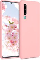 kwmobile telefoonhoesje voor Huawei P30 - Hoesje voor smartphone - Back cover in mat roségoud