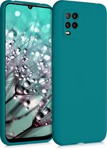 kwmobile telefoonhoesje voor Xiaomi Mi 10 Lite (5G) - Hoesje voor smartphone - Back cover in mat petrol