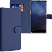 kwmobile telefoonhoesje voor Samsung Galaxy Xcover Pro - Hoesje met pasjeshouder in donkerblauw - Wallet case