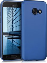 kwmobile telefoonhoesje geschikt voor Samsung Galaxy A3 (2017) - Hoesje voor smartphone - Back cover in metallic blauw