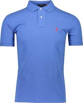 Polo Ralph Lauren  Polo Blauw Getailleerd - Maat L - Heren - Lente/Zomer Collectie - Katoen