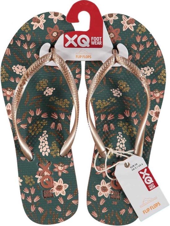 Xq Footwear Tongs Dames Polyester Teal Taille 40