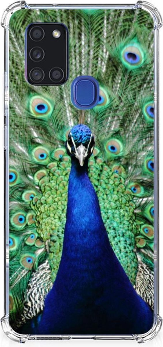 TPU Case Anti-Shock voor Samsung Galaxy A21s Case Anti-shock Pauw