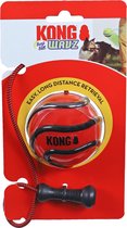 Kong hond Wavz Bunji Ball assorti, medium, kleur rood