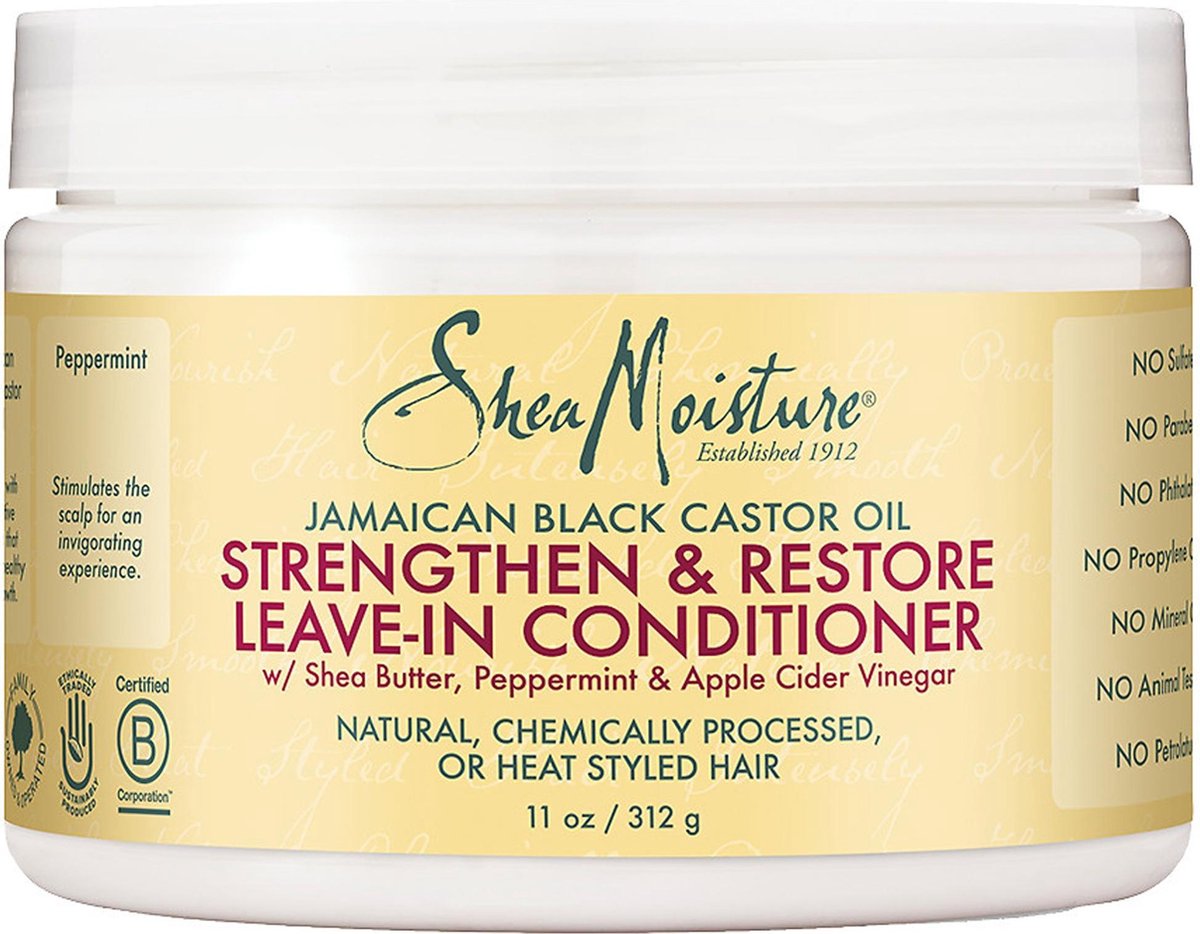 Shea Moisture Jamaican Black Castor Oil - Leave-in Conditioner Strengthen & Restore - 312 gr - Shea Moisture
