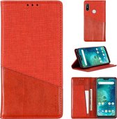 Voor Xiaomi Redmi 6 Pro MUXMA MX109 horizontale flip lederen tas met houder en kaartsleuf en portemonnee (rood)