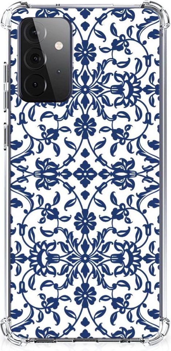 Samsung Galaxy A72 4G/5G Case Flower Blue