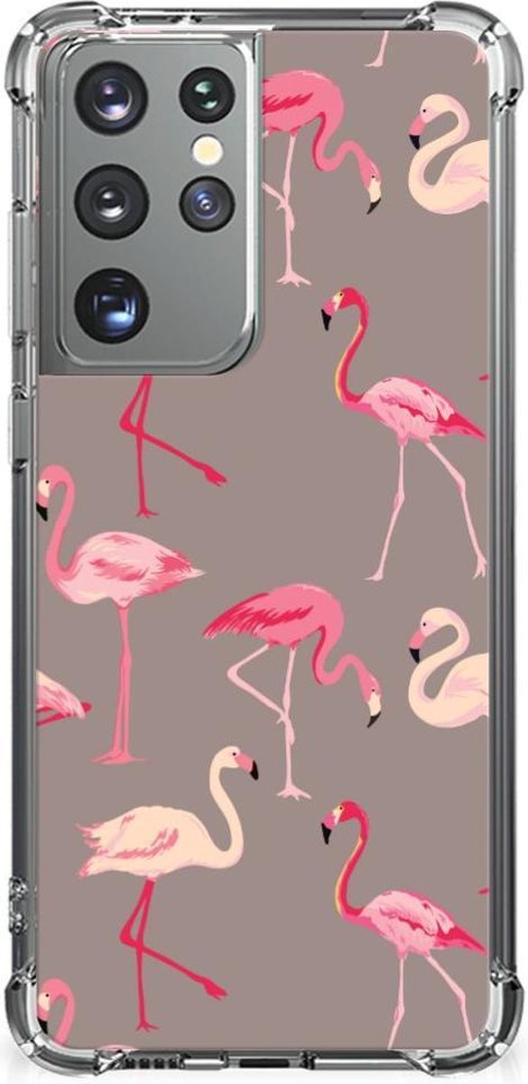 Samsung Galaxy S21 Ultra Case Anti-shock Flamingo